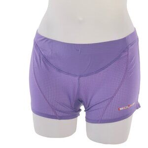 SOUKE Women’s Cycling Shorts Lavender Spandex 4D Gel Cushion Seat Pads Size L